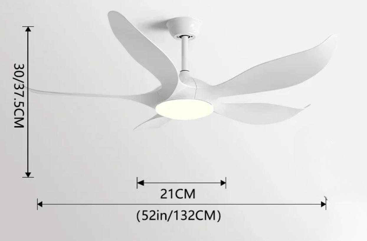 Ventilateur Plafond Aralya Silencieux avec LED – 132 cm | Aralya