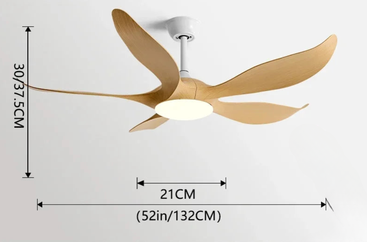 Ventilateur Plafond Aralya Silencieux avec LED – 132 cm | Aralya