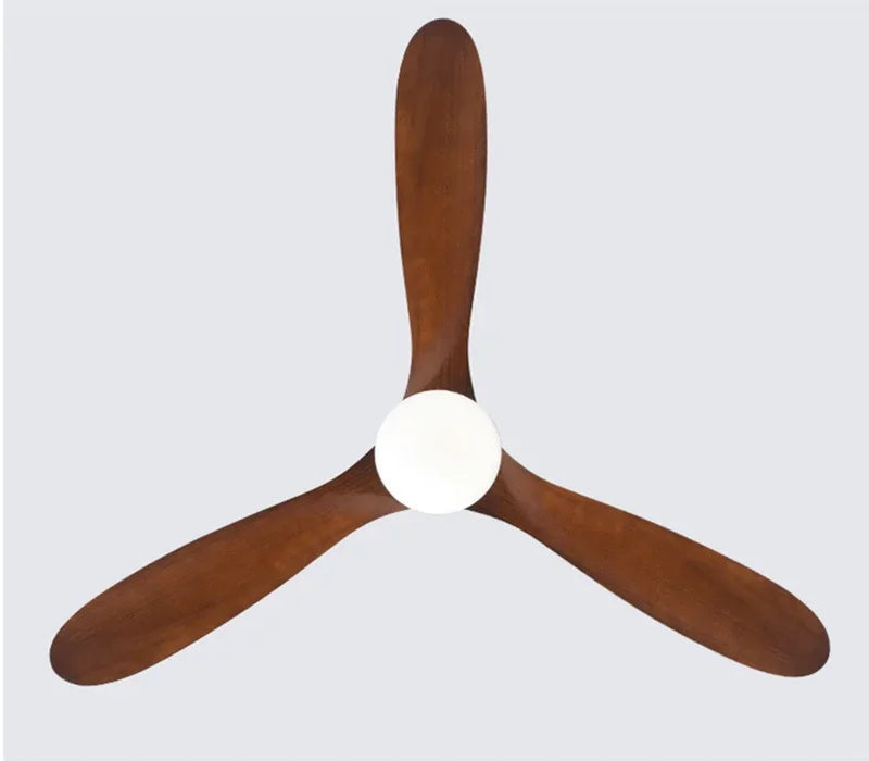 Ventilateur plafond Borelys Bois foncé LED – Ultra silencieux, design compact | Lumixin