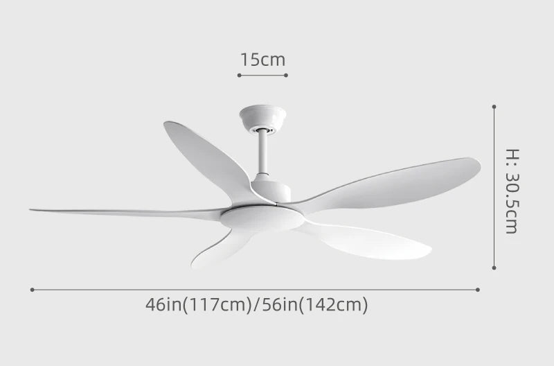 Ventilateur Plafond Helixair 6 Pales Bois Foncé – Ultra Silencieux | Lumixin