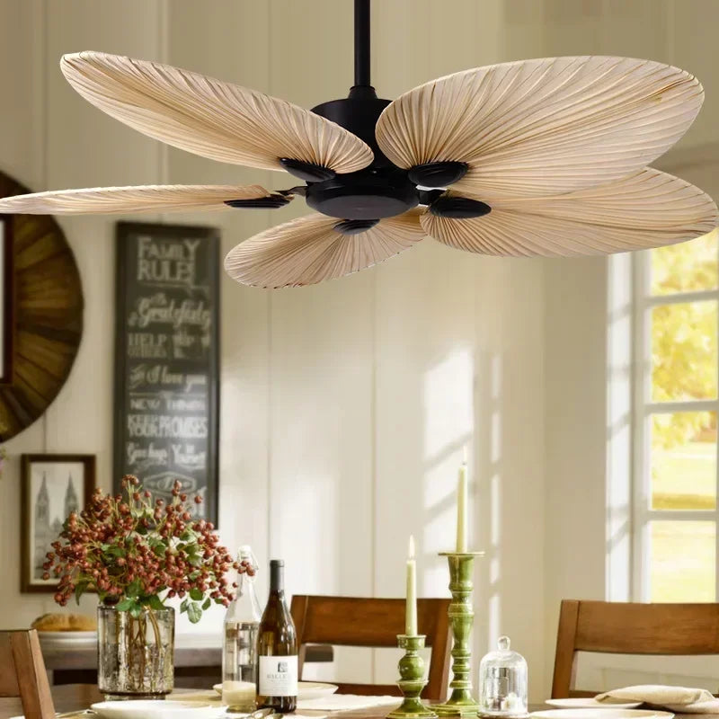 Ventilateur de Plafond Nymphéa 132 cm – 5 pales, télécommande | Lumixin