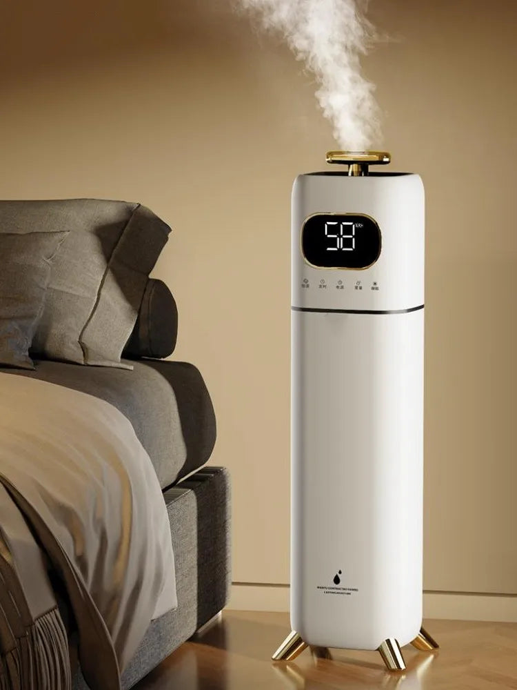 Humidificateur 8L Télécommandé – Brume Fraîche, Silencieux, Grand Format Design