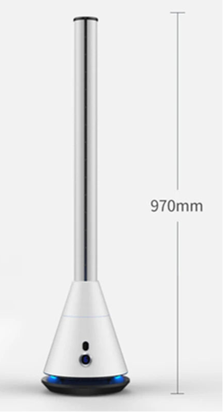 Ventilateur Colonne Sans Pales – 97 cm, Télécommande, Silencieux, Design Moderne