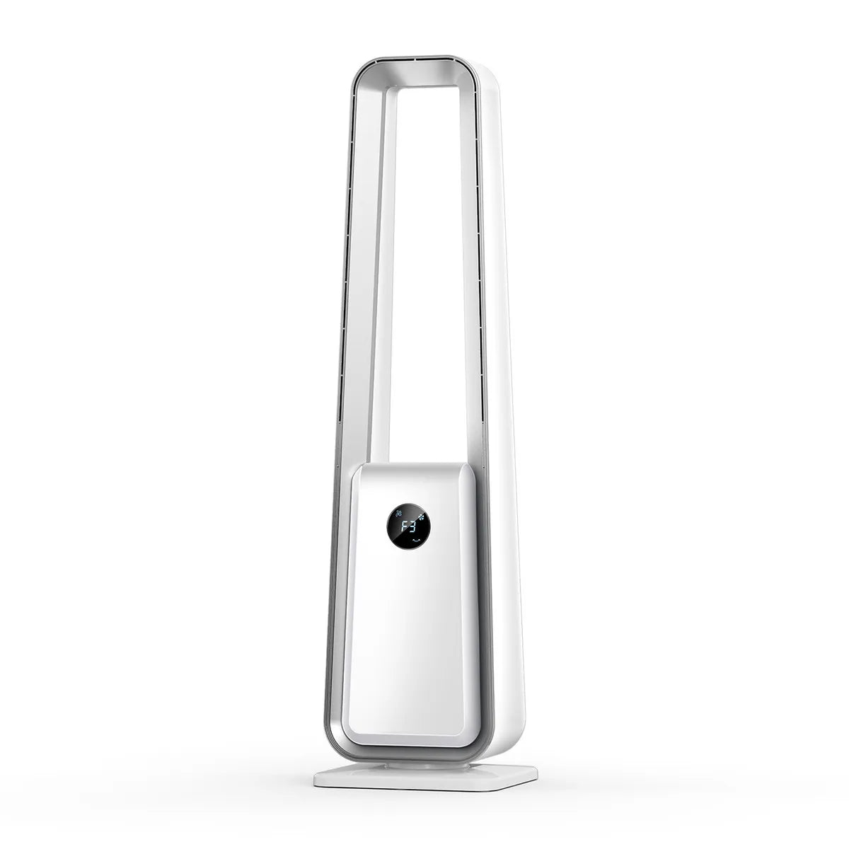 Ventilateur Sans Pales Triangulaire – 80W, LED, Minuterie 8h, Ultra Moderne