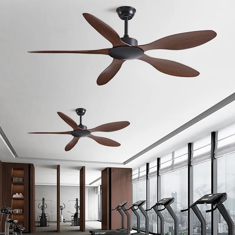 Ventilateur Plafond Helixair 6 Pales Bois Foncé – Ultra Silencieux | Lumixin