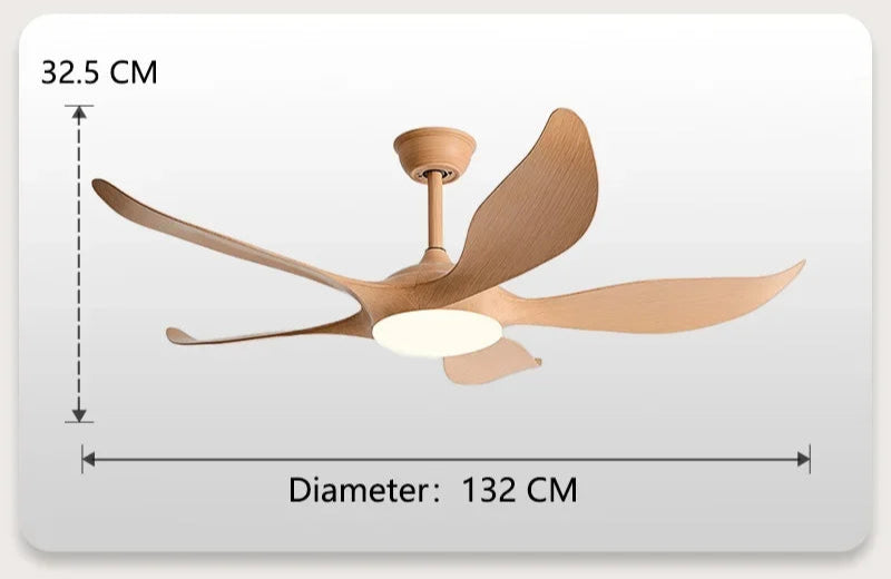 Ventilateur Plafond Aralya Silencieux avec LED – 132 cm | Aralya
