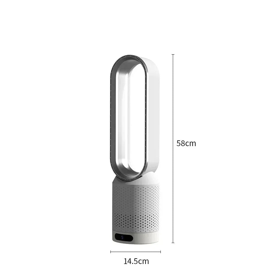 Mini Ventilateur Sans Pales – Silencieux, 5W | Design Compact et Moderne