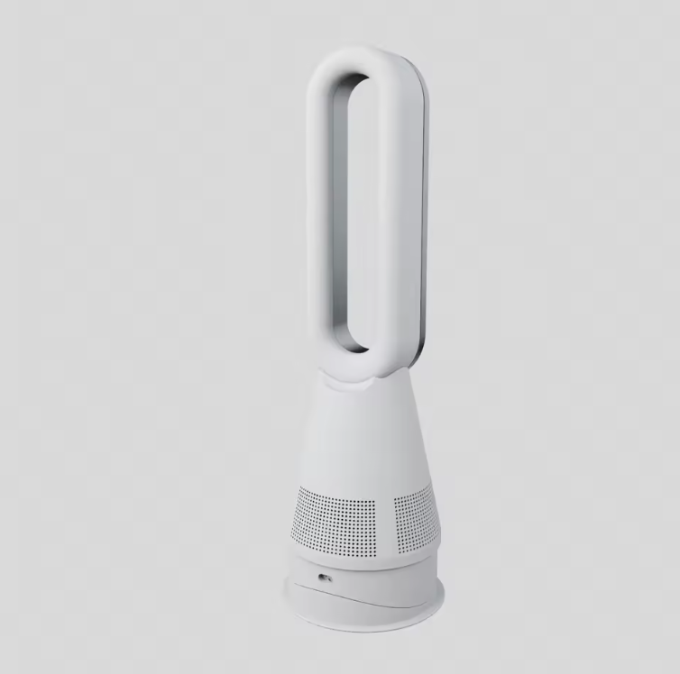 Ventilateur Sans Pales Design – 45W, Télécommande, LED, Minuterie 8h, Boucle Ovale