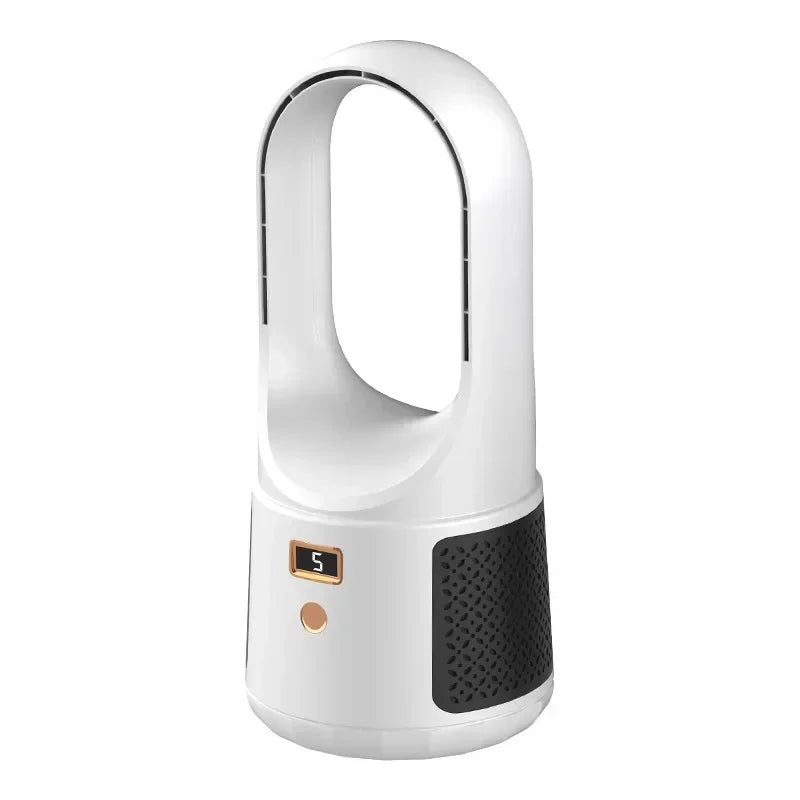 Ventilateur Sans Pales Portable – USB, 6 Vitesses, 2000mAh, Silencieux