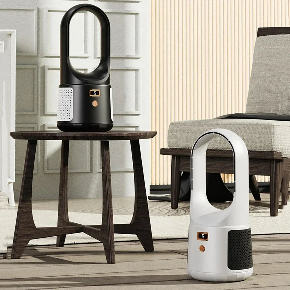 Ventilateur Sans Pales Portable – USB, 6 Vitesses, 2000mAh, Silencieux