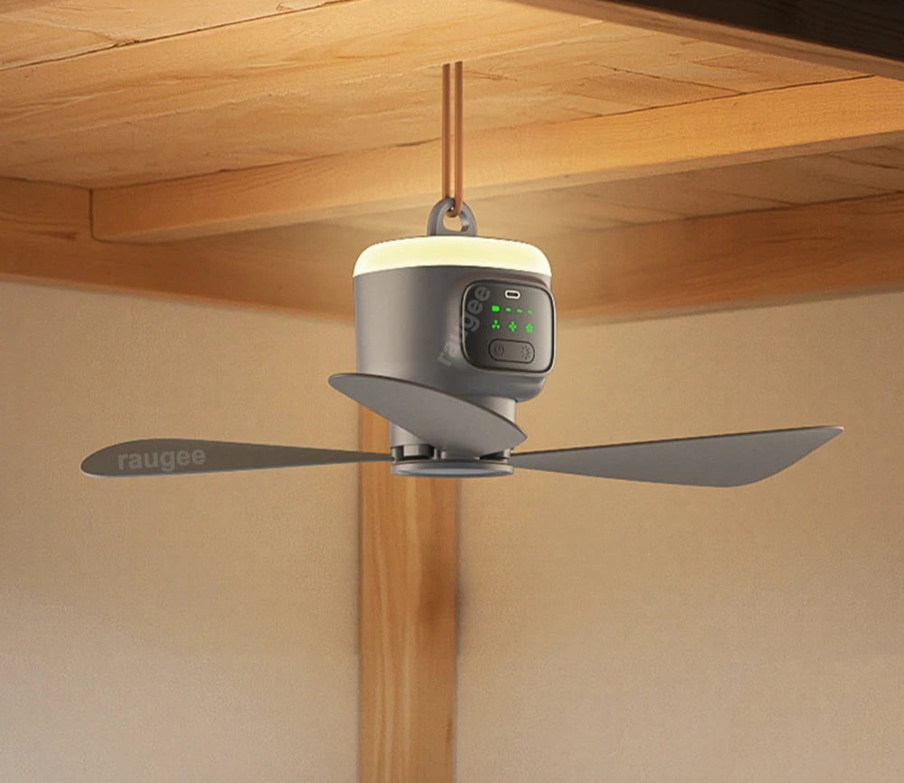 Ventilateur-Lampe Portable 12000 mAh – USB-C