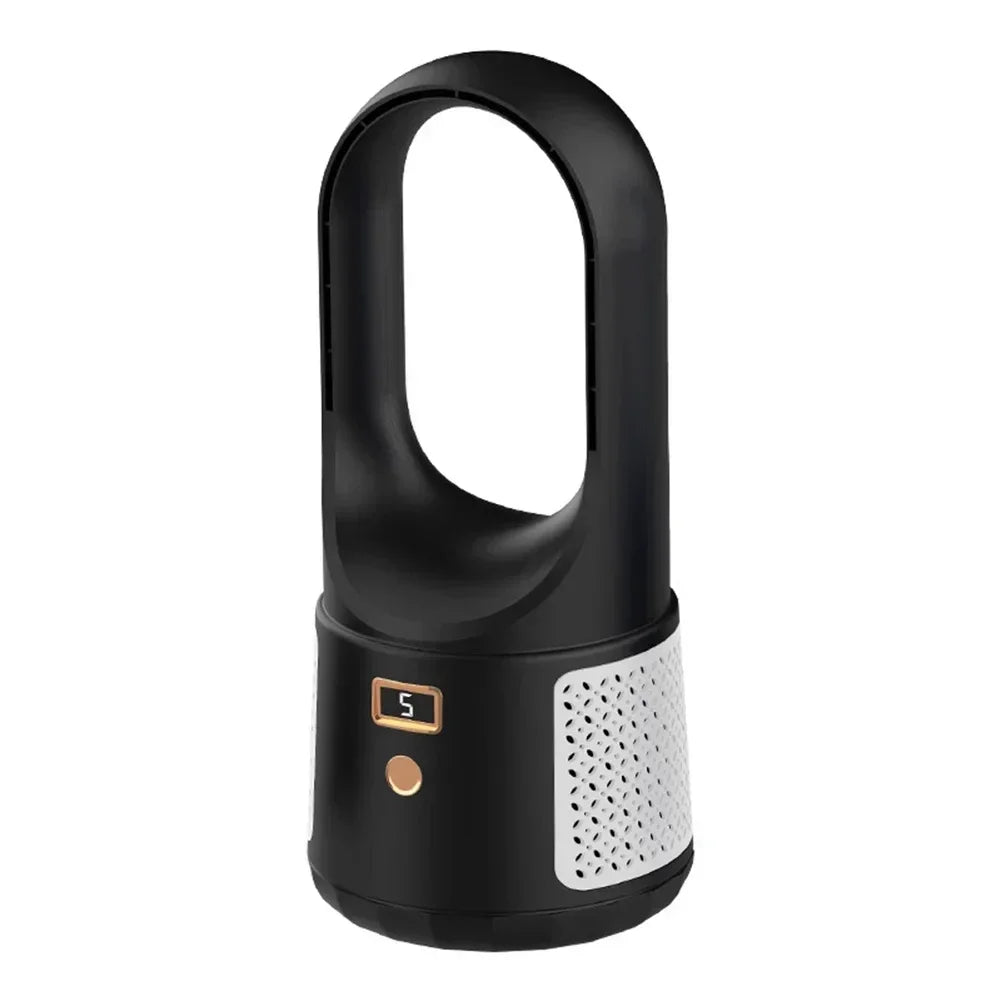 Ventilateur Sans Pales Portable – USB, 6 Vitesses, 2000mAh, Silencieux