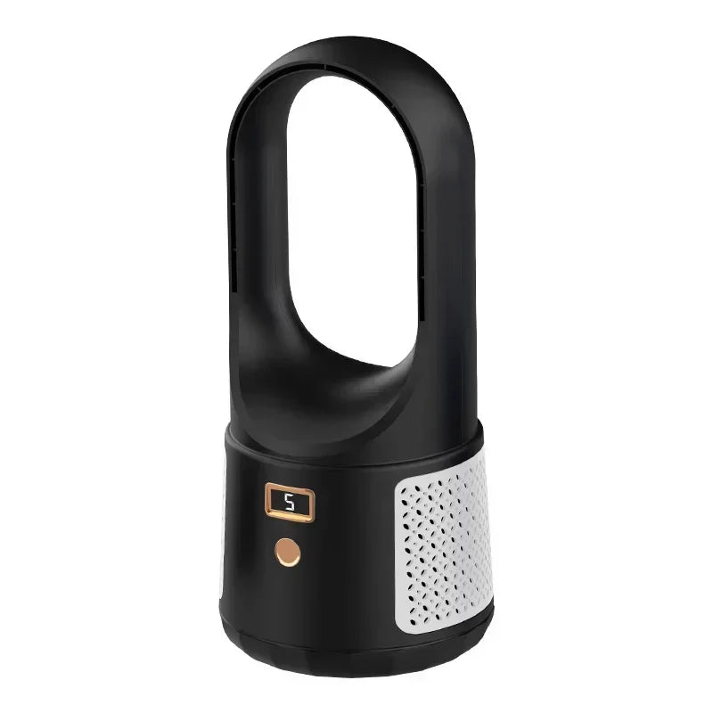 Ventilateur Sans Pales Portable – USB, 6 Vitesses, 2000mAh, Silencieux