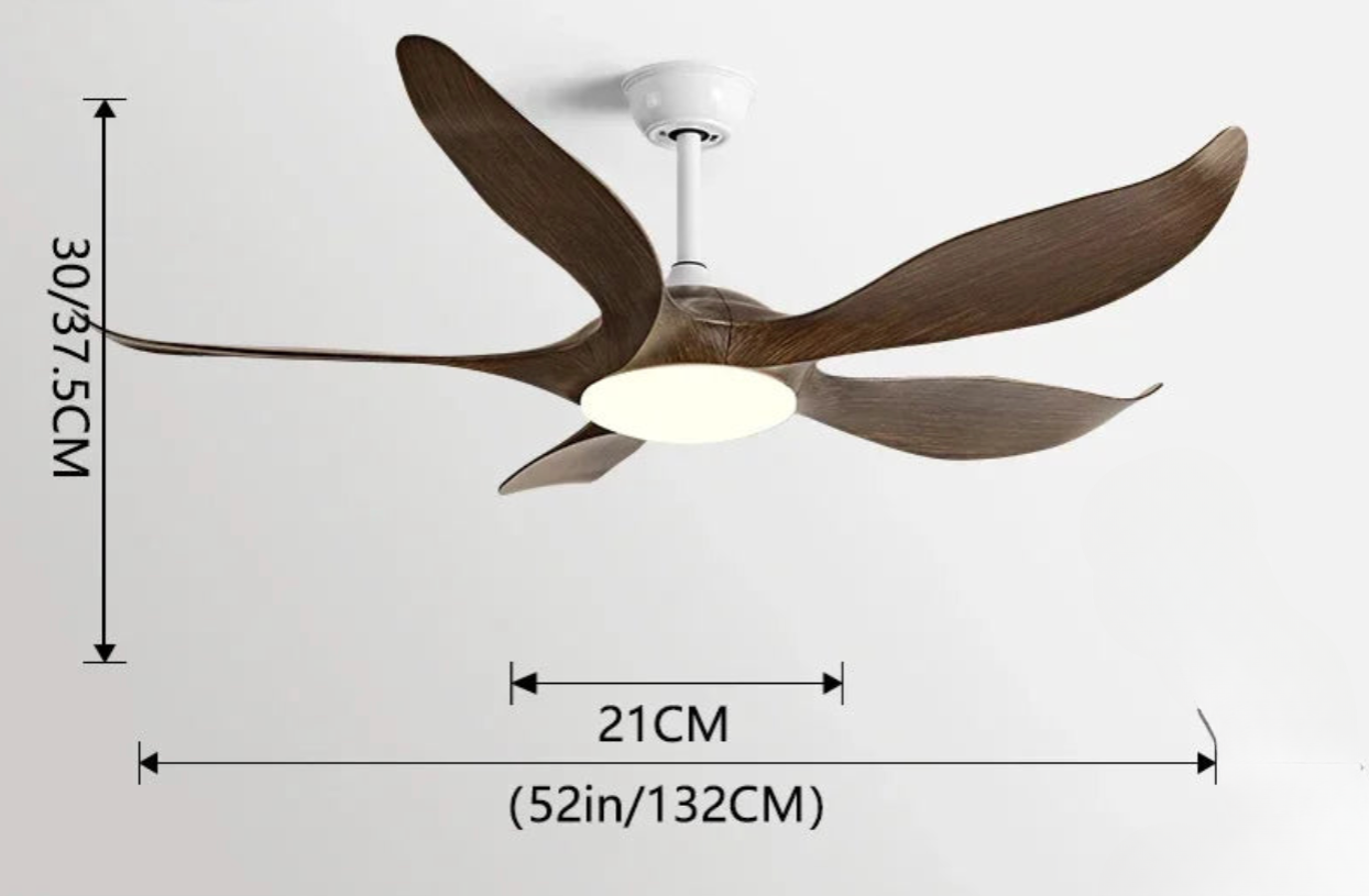 Ventilateur Plafond Aralya Silencieux avec LED – 132 cm | Aralya