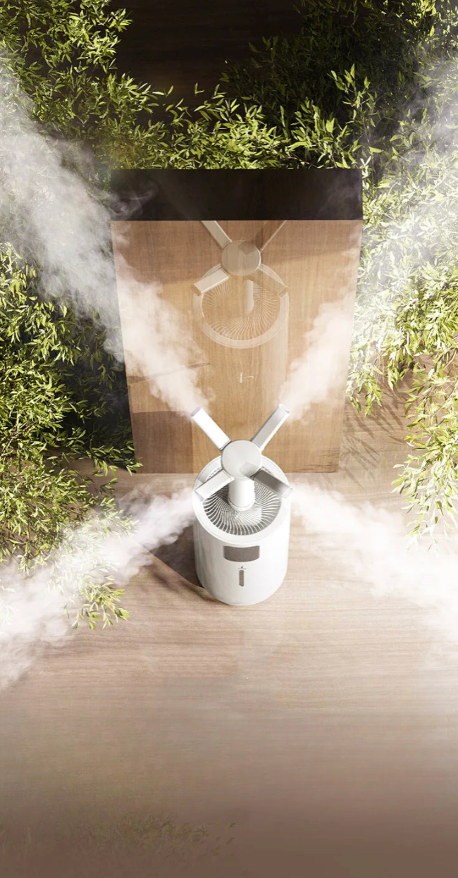 Humidificateur Colonne 25L – Ultrasonique, Silencieux & Grande Capacité