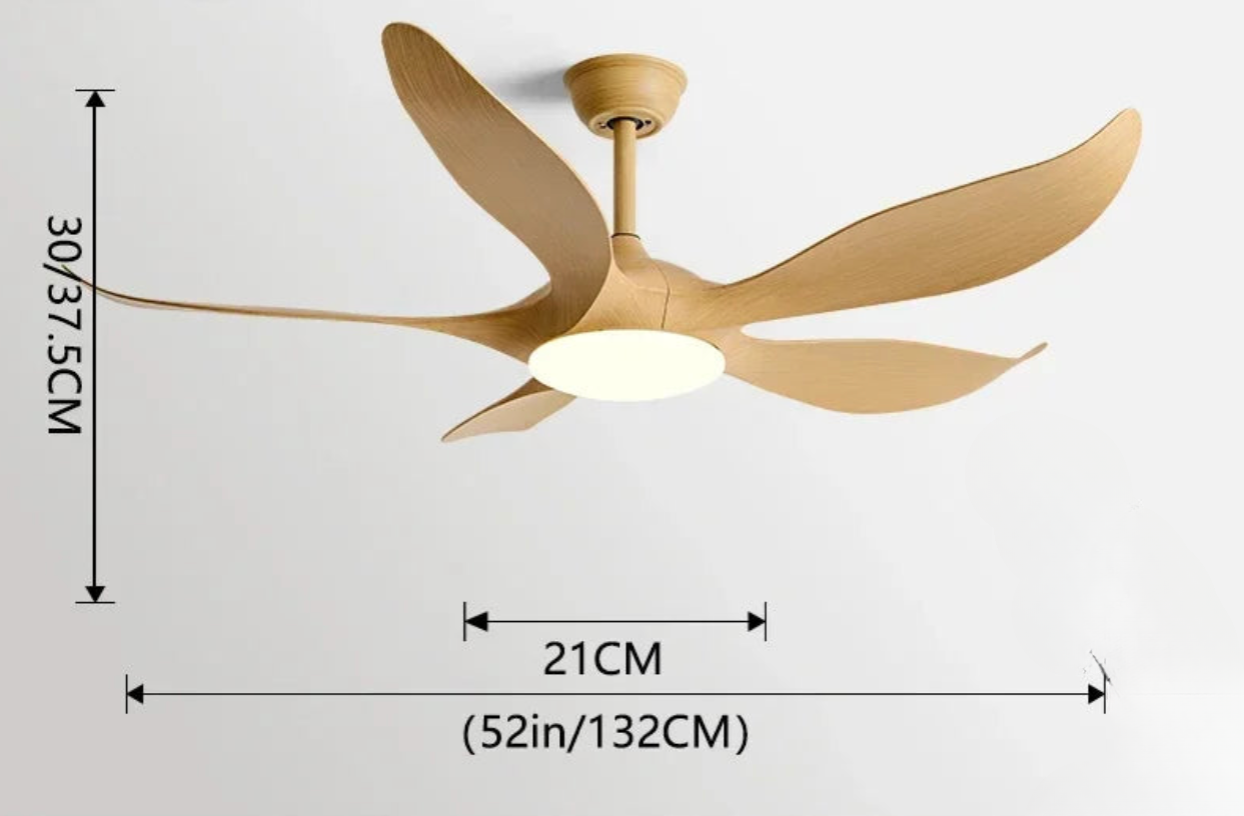 Ventilateur Plafond Aralya Silencieux avec LED – 132 cm | Aralya