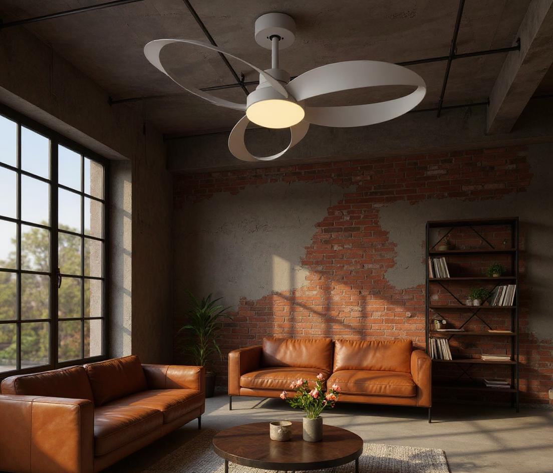 Ventilateur de Plafond Annelis 108,132 cm – 3 Pales Vintage avec Télécommande | Lumixin