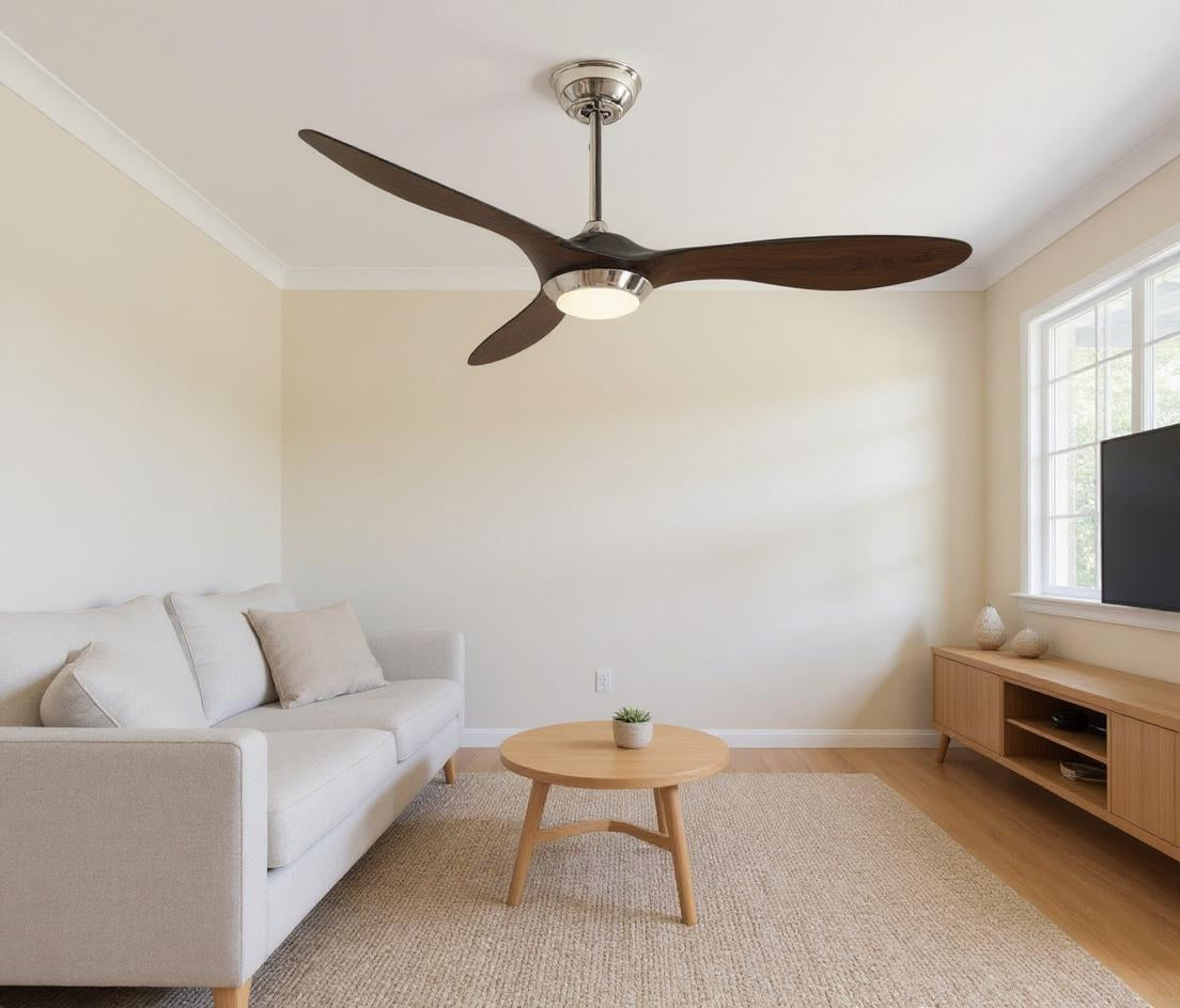 Ventilateur de Plafond Velonyx  – 132 cm, LED Intégrée, Télécommande, Ultra Silencieux Lumxin