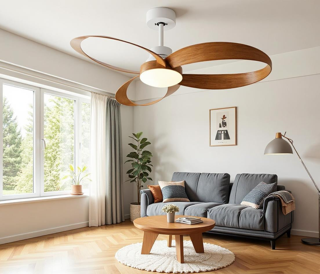 Ventilateur de Plafond Annelis 108,132 cm – 3 Pales Vintage avec Télécommande | Lumixin